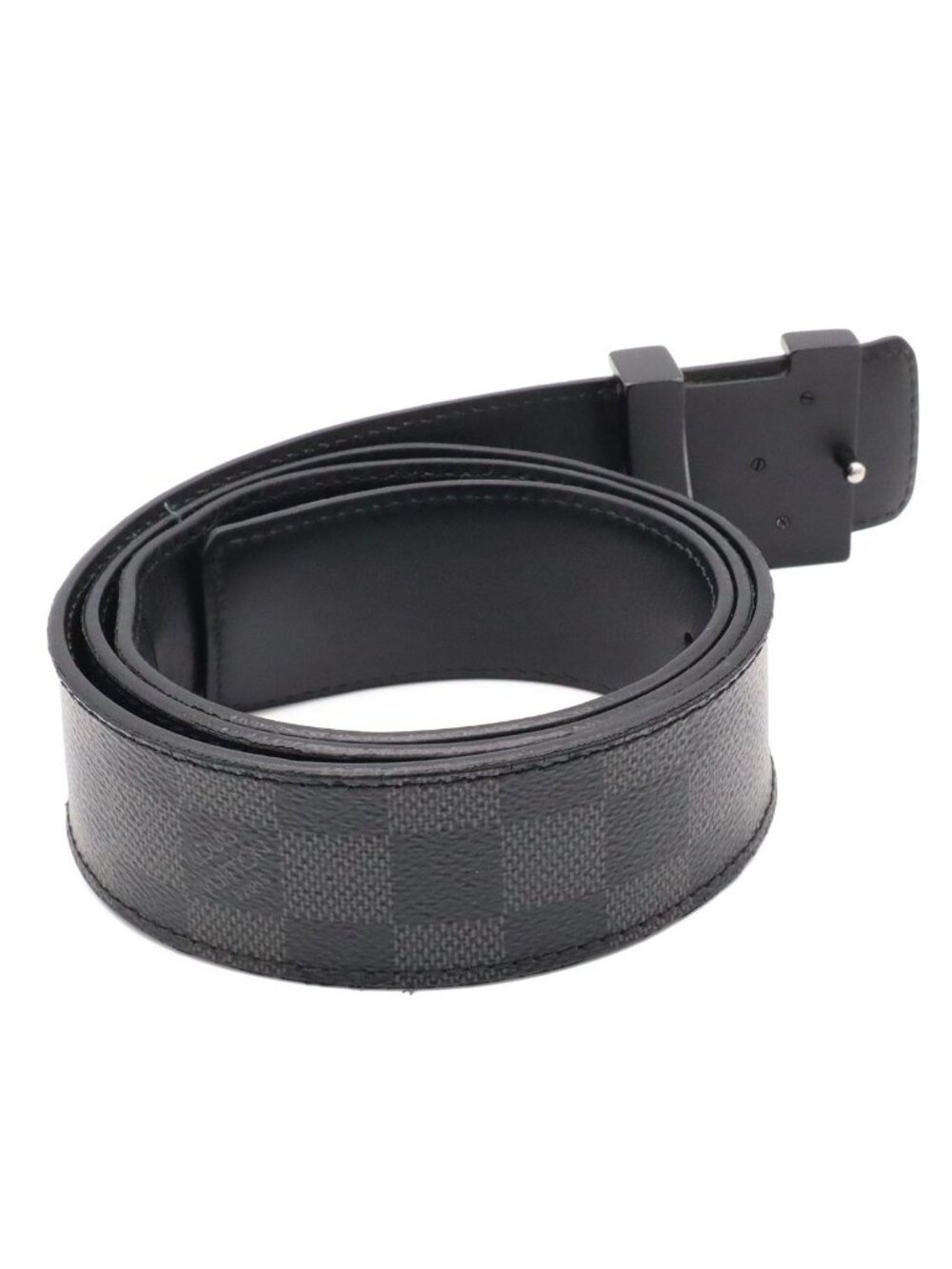 Louis Vuitton Damier Graphite Ceinture LV Initial 40 Belt 95 - Picture 2 of 9